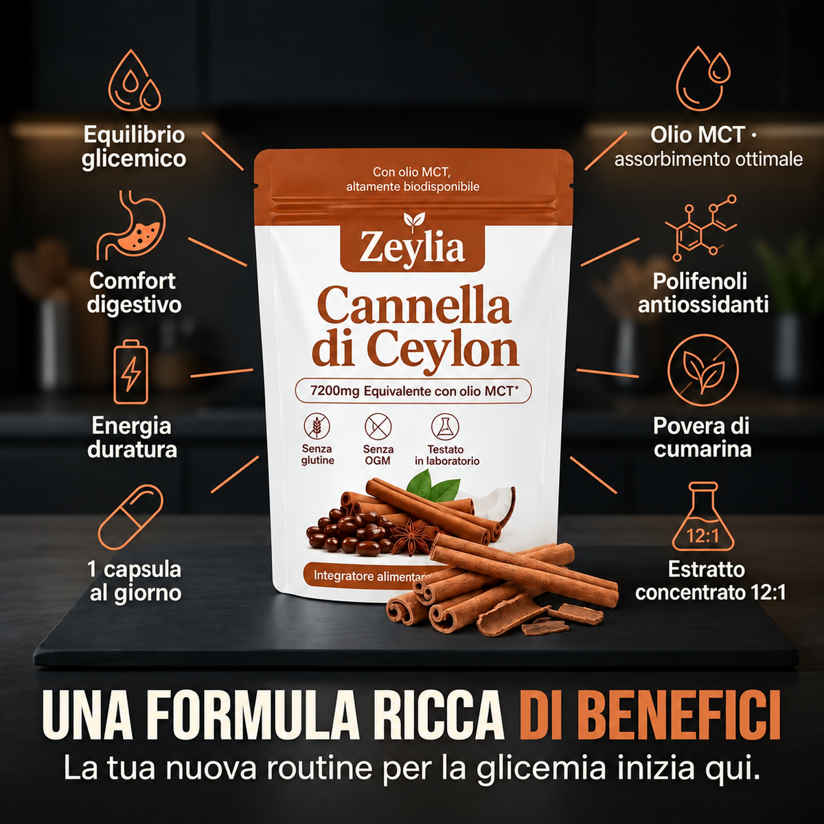 Benefici della Cannella di Ceylon Zeylia
